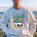 Skull on Vacation Men's Sweatshirt