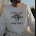 Long Live Cowboys Print Men's Sweatshirt