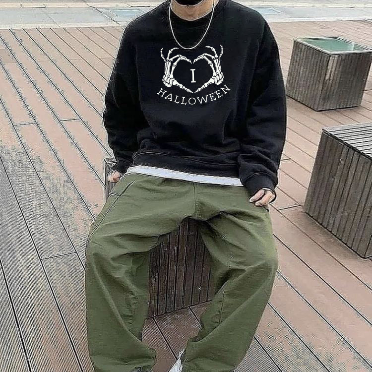 Halloween Print  Men's Sweatshirt