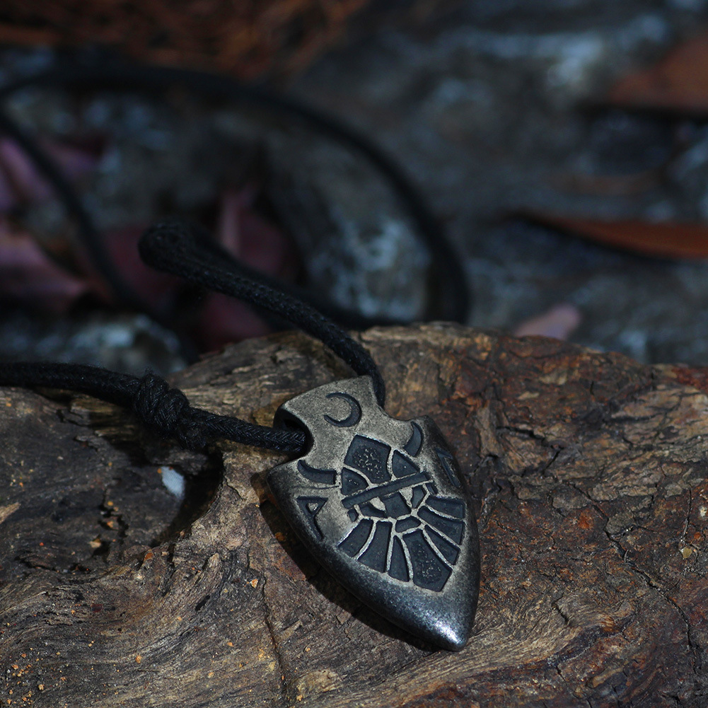 Men's Viking Odin Rune Arrowhead Necklace