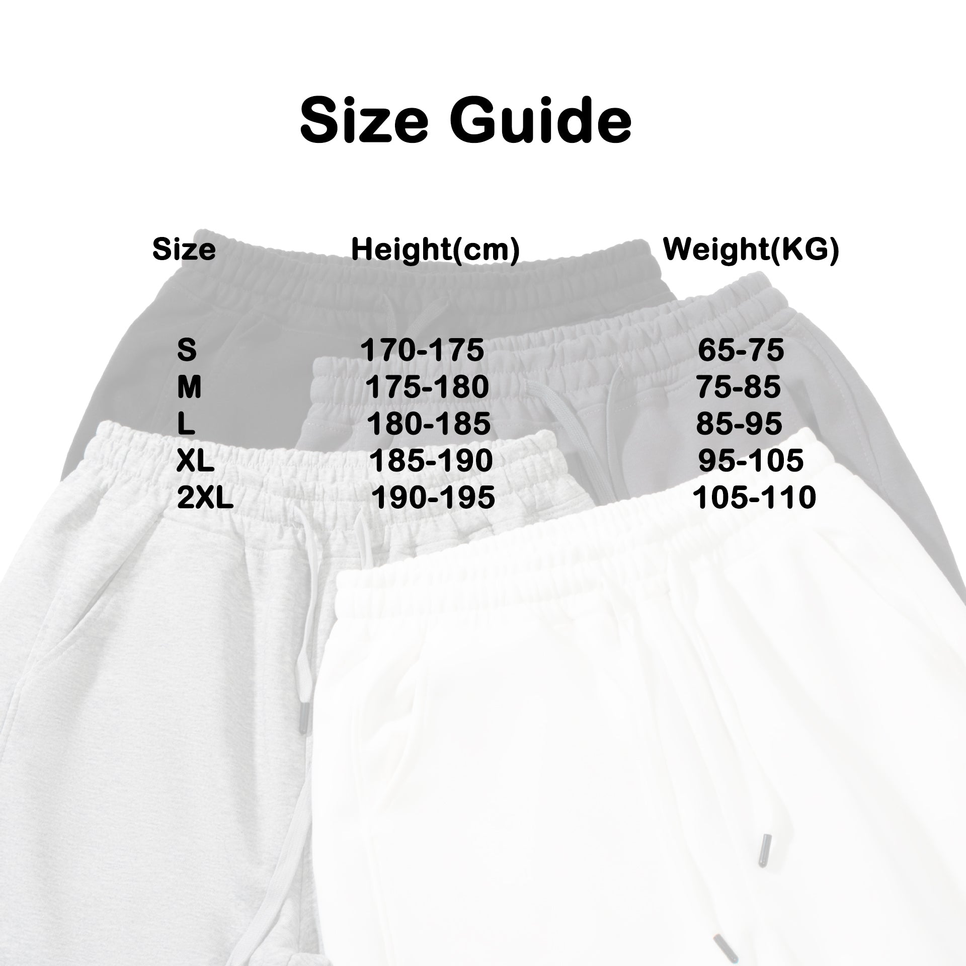 Men's White Color Sweatpants – Soft Cotton Joggers for Workout, Training & Everyday Wear