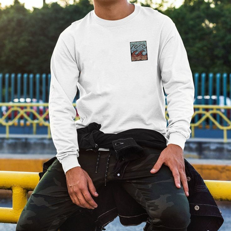 Surfing Graphic Print Men's Sweatshirt